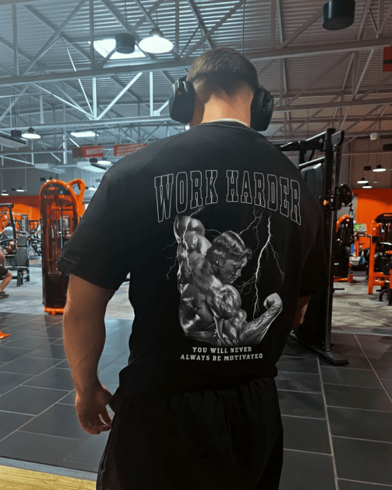 Work harder (Backprint) Oversize Blast