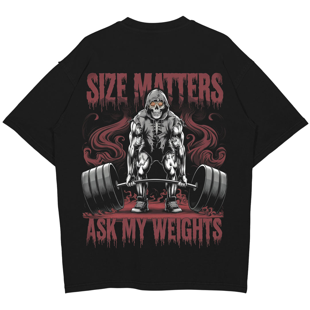 size matters Oversized (Backprint) Shirt