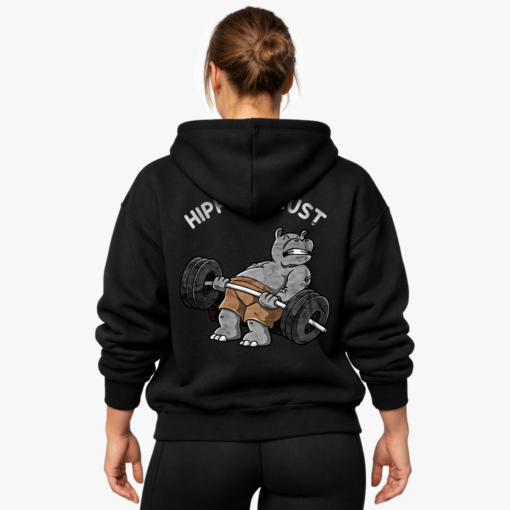 Hippo Thrust (Backprint) Oversized Hoodie