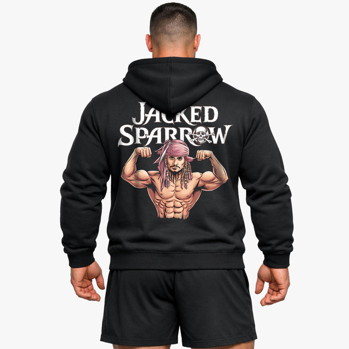 Jacked sparrow-hoodie (achterafdruk).