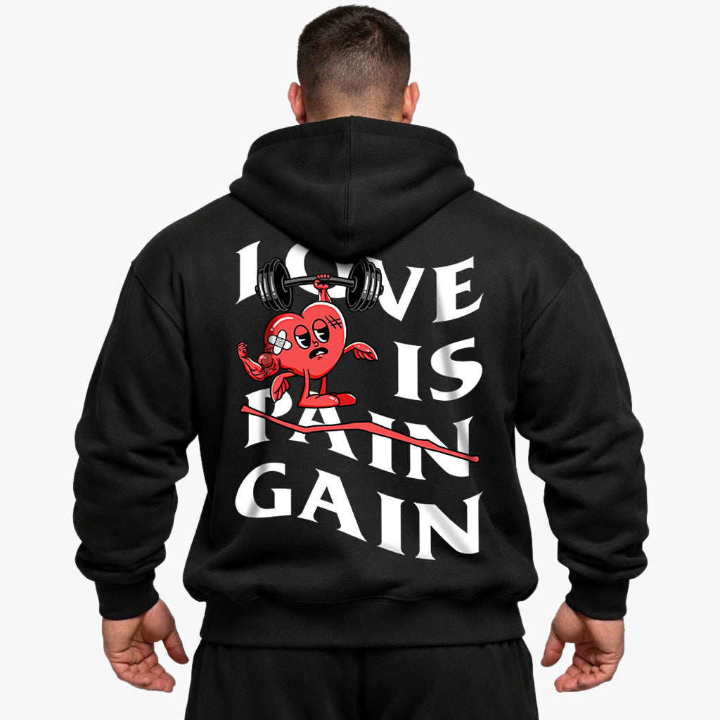 Love is Gain Oversized (Backprint) Hoodie
