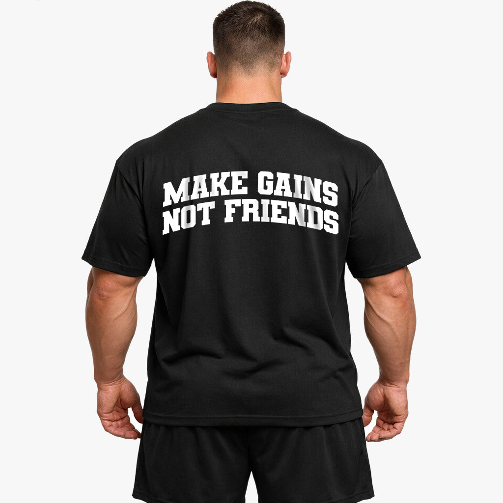 Make Gains (Backprint) Oversized Shirt