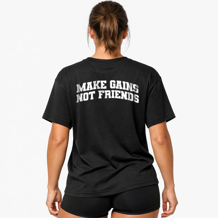 Make Gains (Backprint) Oversized Shirt