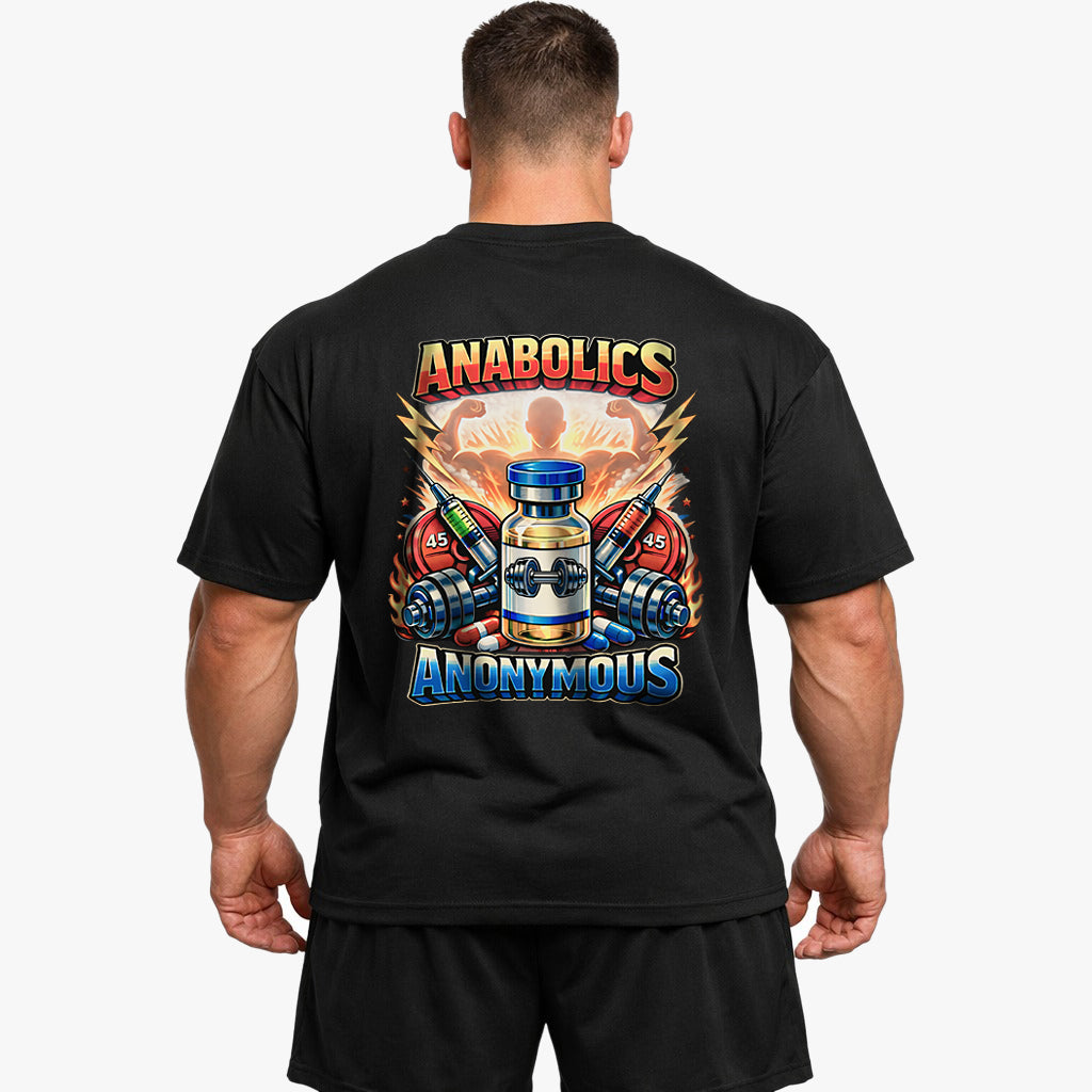 Anabolics Anonymous (Backprint) Oversized Shirt
