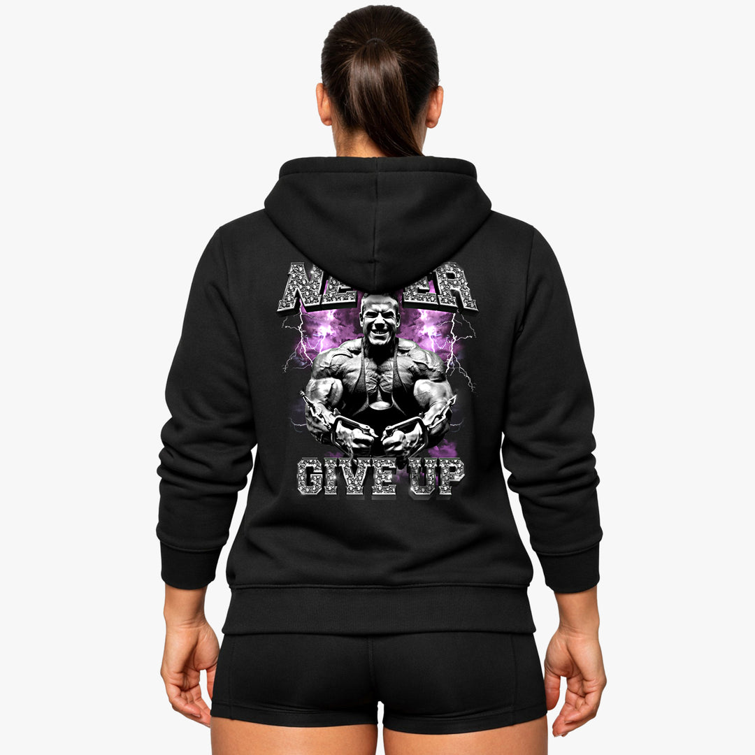 Never give up (Backprint) Hoodie