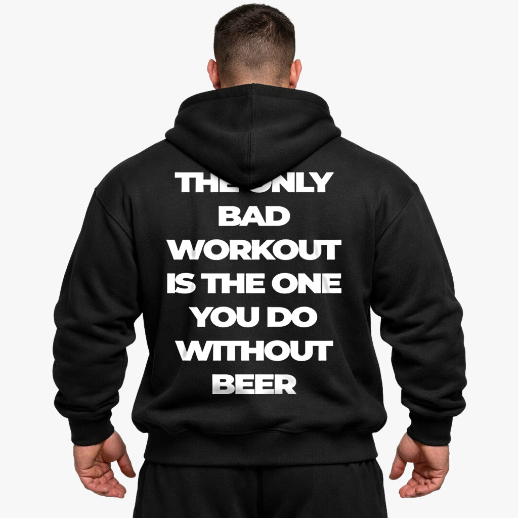 Alleen een slechte training Oversized (rugafdruk) hoodie