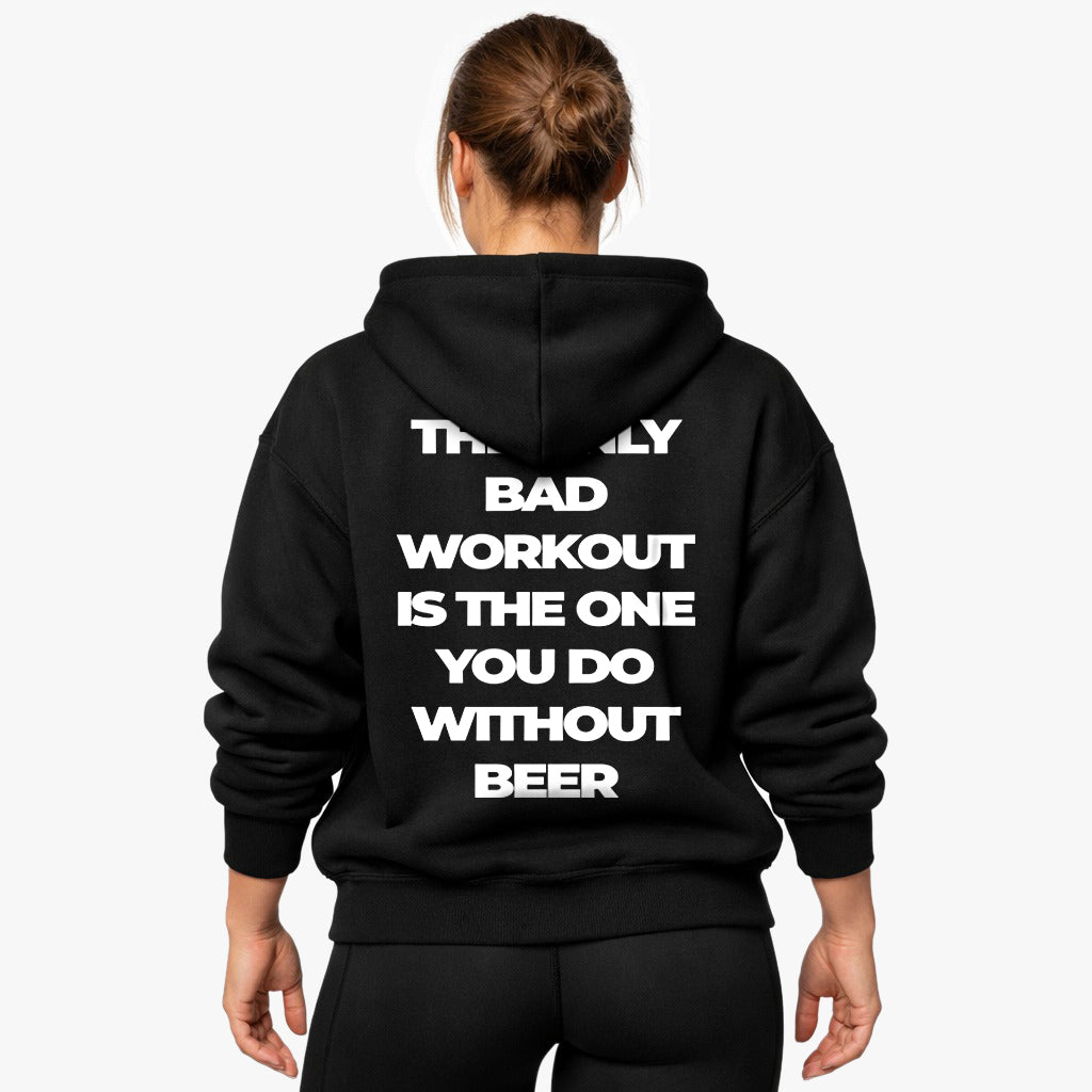 Alleen een slechte training Oversized (rugafdruk) hoodie