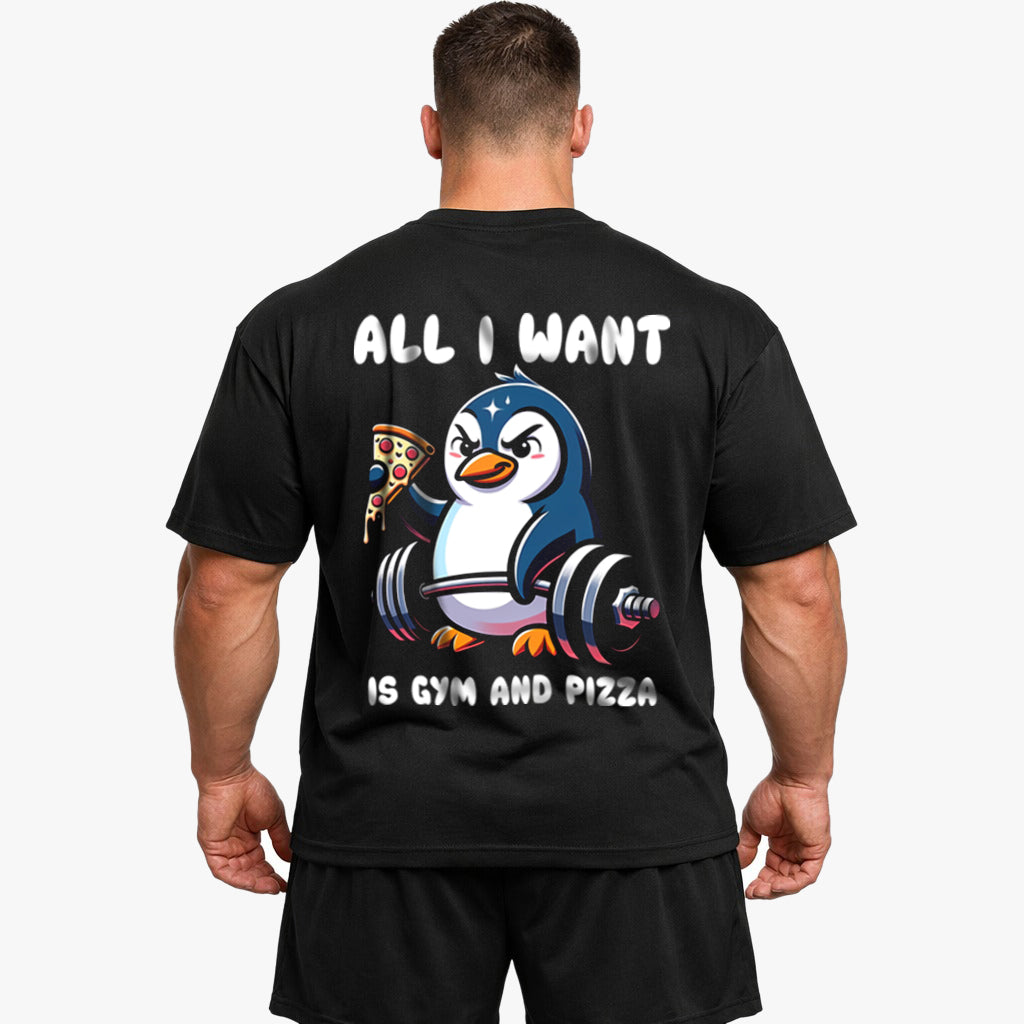 Pizza (Backprint) Oversized Shirt