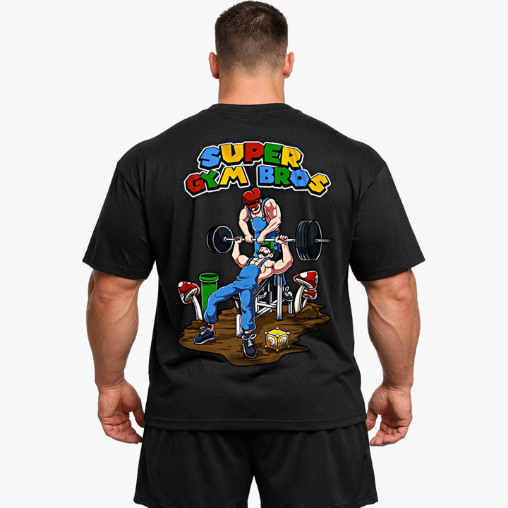 Super Gym Bros (Backprint) Oversized Shirt