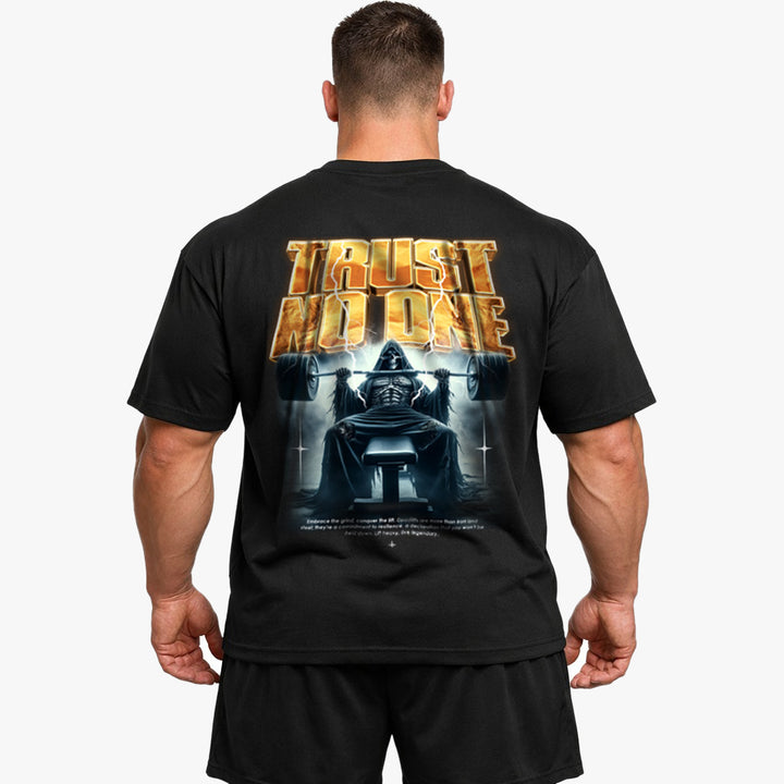 Trust no one (Backprint) Oversized Shirt
