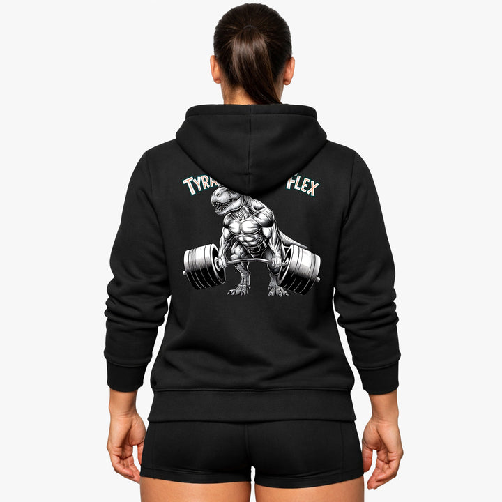 Tyrannosaurus Flex (rugafdruk) hoodie