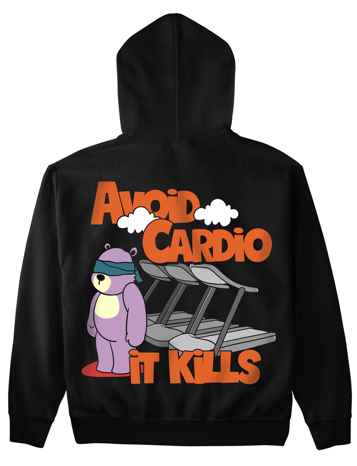 Sweat à capuche Évitez Cardio (Backprint)