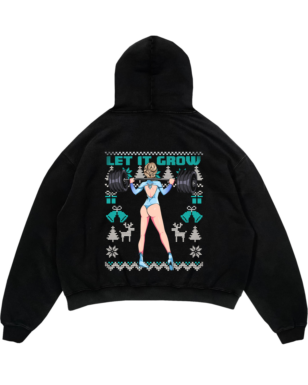 Let it grow Oversized (Backprint) Hoodie